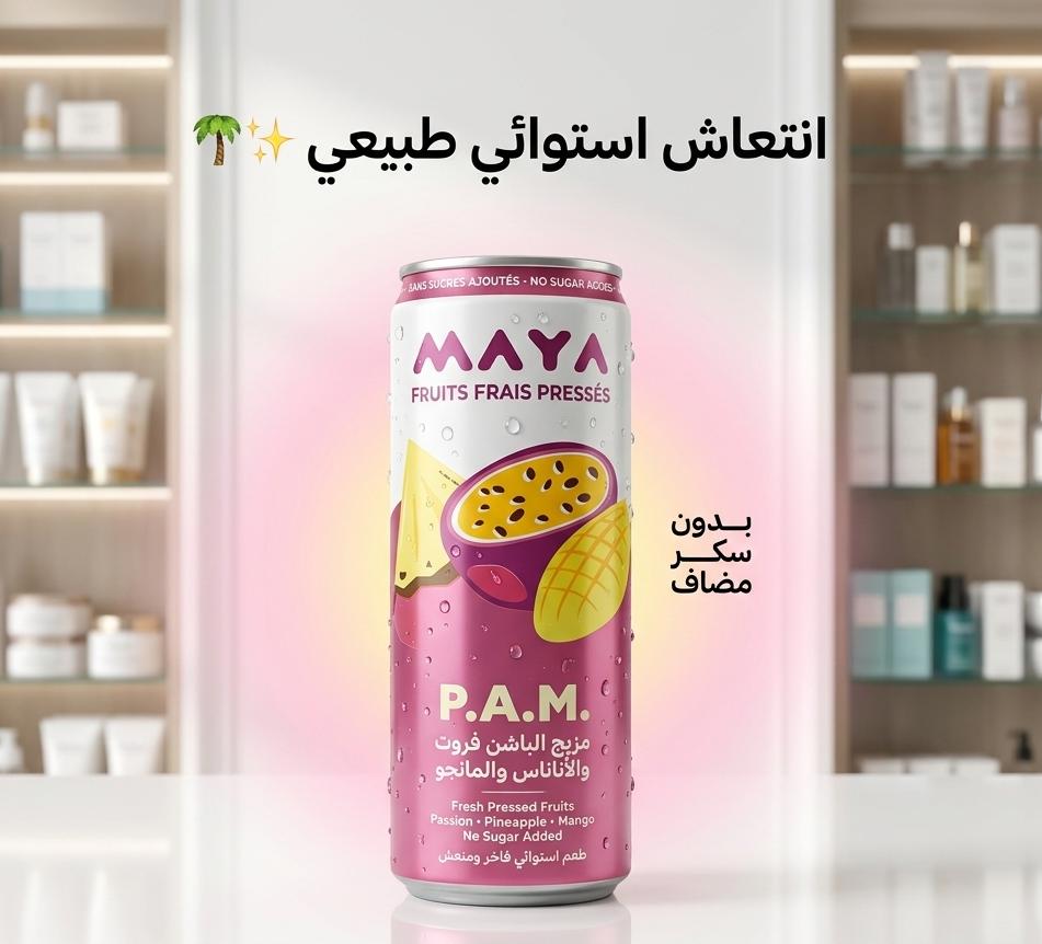 JUS P.A.M PASSION ANANAS MANGUE CANETTE 330ML
